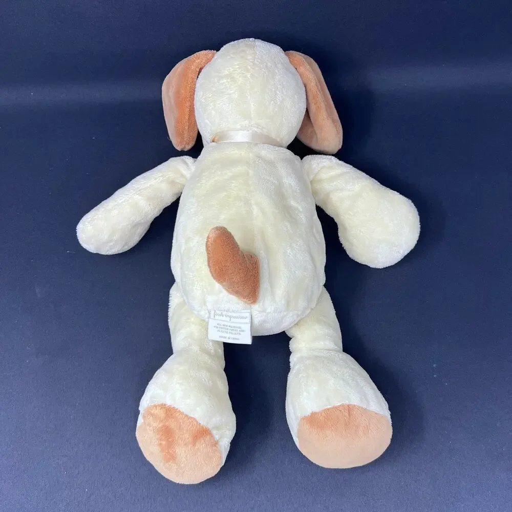 First Impressions Puppy Dog‎ Plush Floppy Bow Cream Yellow Tan 15